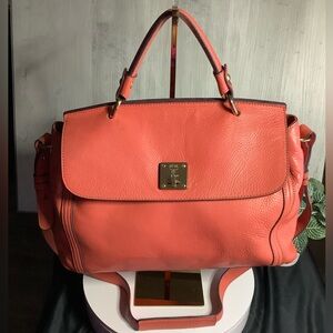 Authentic MCM Leather satchel EUC